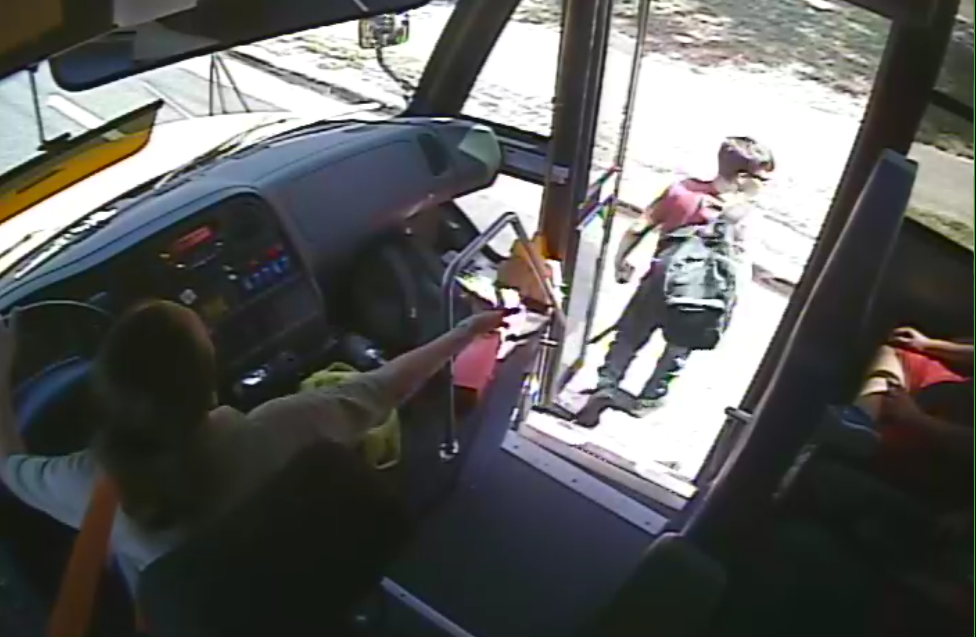 School Bus Driver Video Footage Still